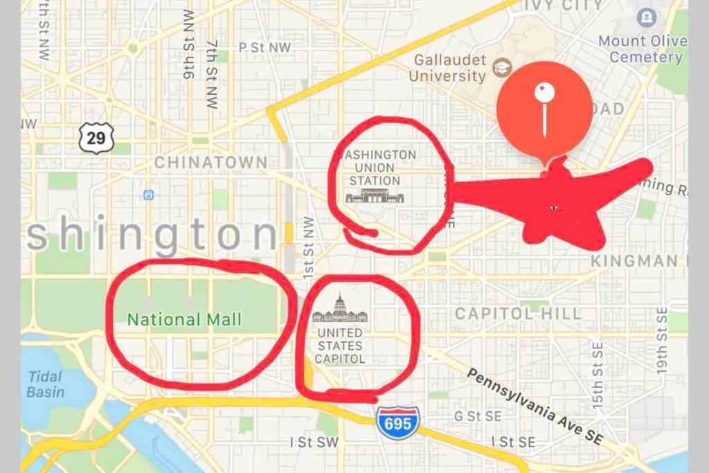 Апартаменты Thee Art Collector, National Mall, Hst Capital Hill B Вашингтон Экстерьер фото